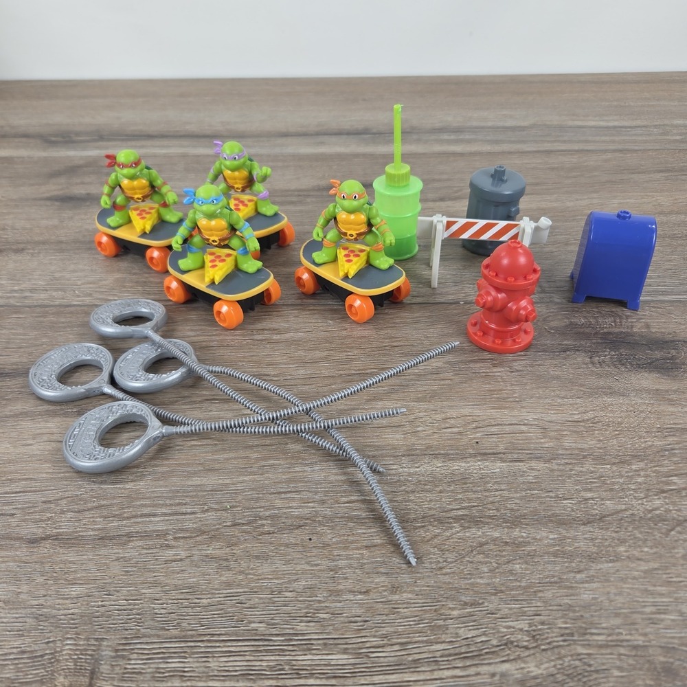 TMNT Switch Kick Skaters Raphael Funrise Toy Teenage Mutant Ninja Turtle Lot
